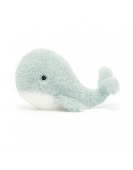 Jellycat knuffel mini walvis Wavelley whale grey