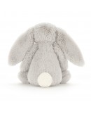 Jellycat konijn knuffel bashful silver Medium