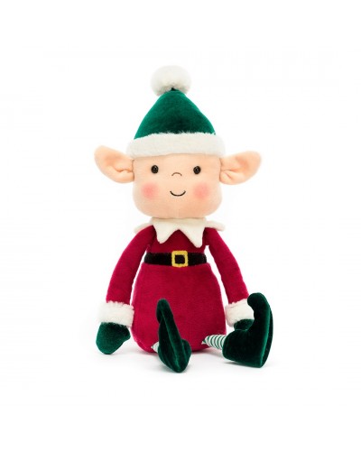 Jellycat Kerst knuffel Eldo de elf