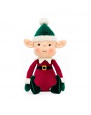 Jellycat Kerst knuffel Eldo de elf