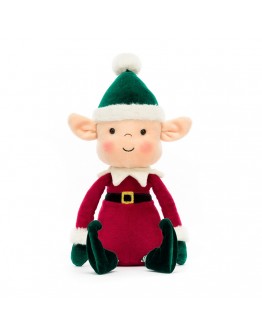 Jellycat Kerst knuffel Eldo de elf