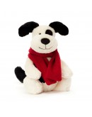 Jellycat Kerstknuffel Bashful Christmas Winter Puppy