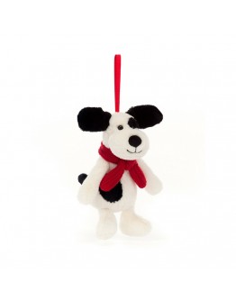 Jellycat Kerstknuffel deco - Bashful Puppy dog Decoration Christmas