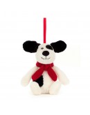 Jellycat Kerstknuffel deco - Bashful Puppy dog Decoration Christmas