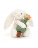 Jellycat Kerst knuffel  Bashful Bunny with Christmas Tree