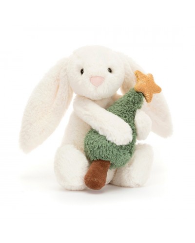 Jellycat Kerst knuffel  Bashful Bunny with Christmas Tree