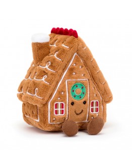 Jellycat Kerstknuffel Gingerbread House Amuseable