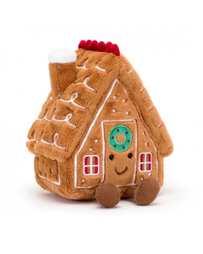 Jellycat Kerstknuffel Gingerbread House Amuseable