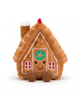 Jellycat Kerstknuffel Gingerbread House Amuseable