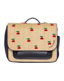 Jeune Premier boekentas midi Cherry Raffia