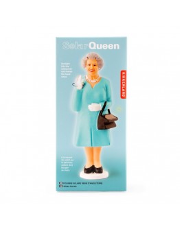 Kikkerland Solar Queen Blue dress  - Beeldje op zonne-energie