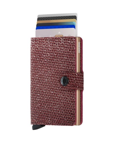 Secrid mini wallet Sparkle Red-Sand