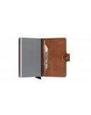 Secrid mini wallet Vintage Cognac-Silver